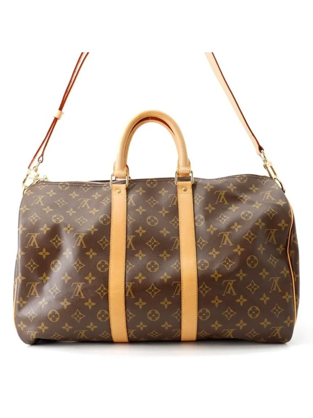 Louis Vuitton Boston Bag Monogram Keepall Bandouliere 45 2-Way Travel